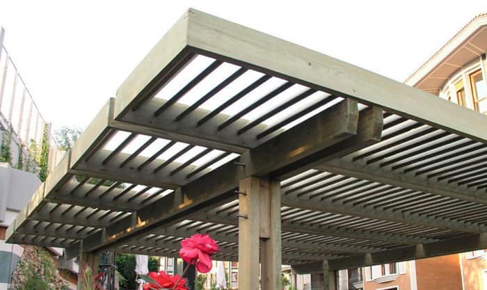 Modern louver ahşap pergola — Rize Ahşap