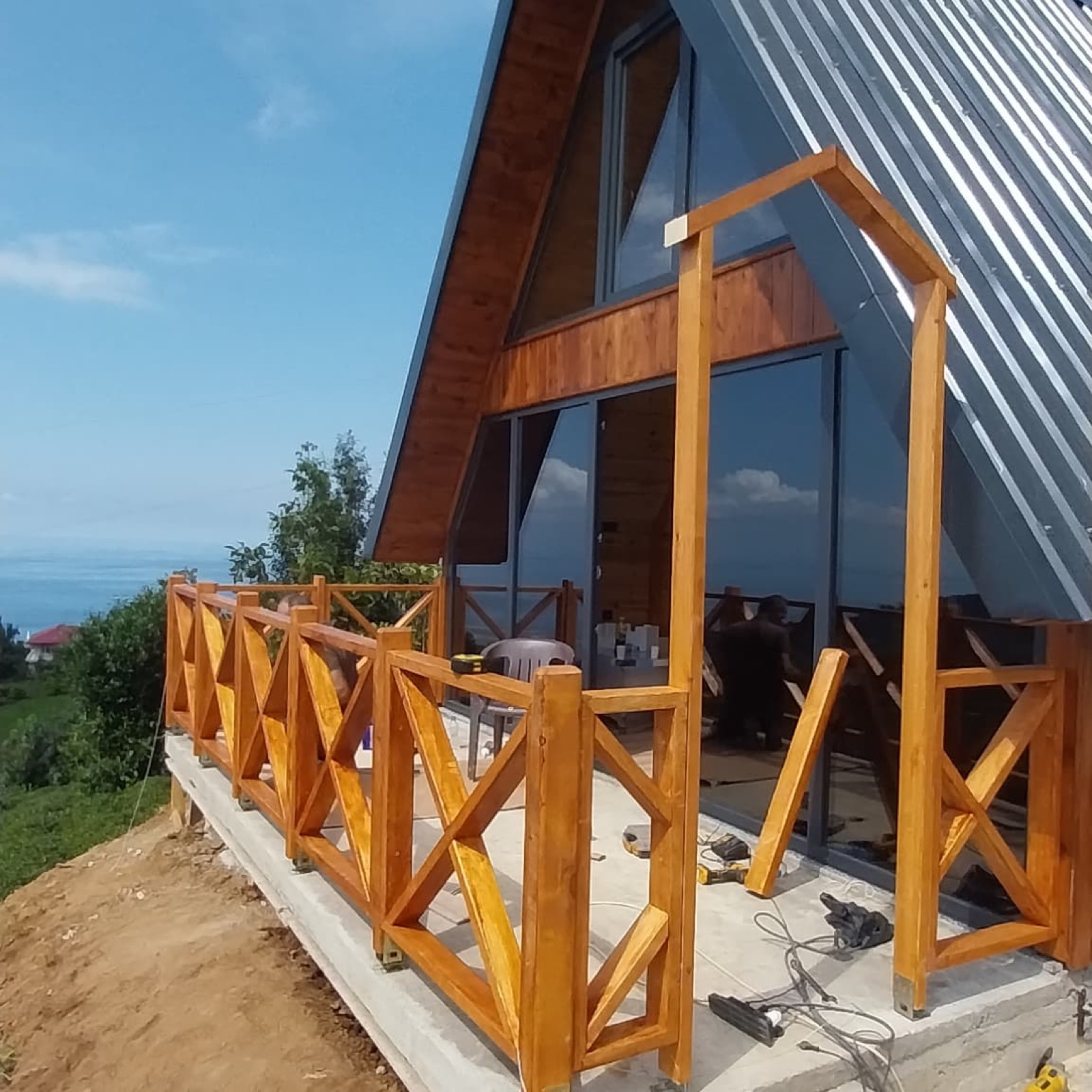 Rize Pazar'da 45 m² Ahşap Bungalov
